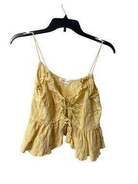 Solai Tie-Front Ruffle Top